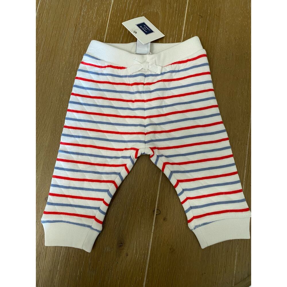 NWT Janie and Jack size 3–6 months, boys striped joggers